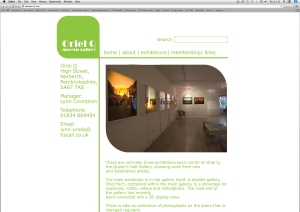oriel Q website screengrab